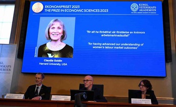 La Real Academia de Ciencias sueca ha anunciado que Claudia Goldin es la premiada con el Nobel de Economía.
