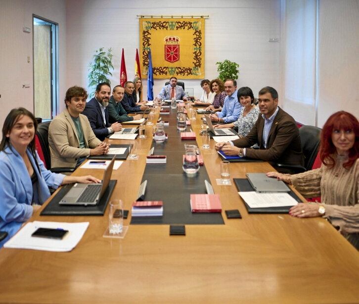 Mesa y Junta de portavoces, ayer.