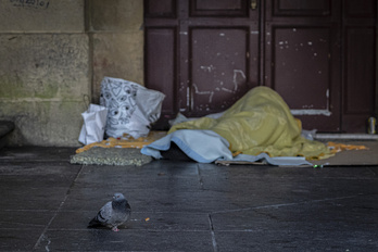 Más de 650 personas viven en las calles de Araba, Bizkaia y Gipuzkoa.