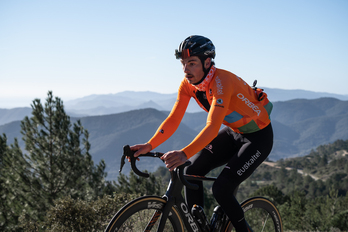 Peio Goikoetxea se despide satisfecho cn sus seis años como ciclista de Euskaltel-Euskadi.