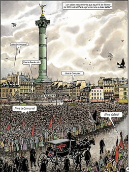 El París de la Comuna, reproducido y recreado por el autor francés en el cierre de la saga de «Los pasajeros del viento».