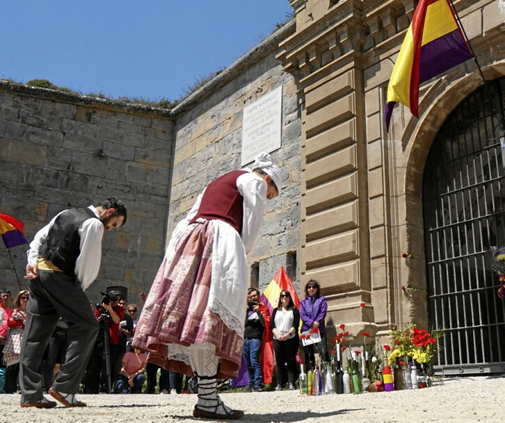 Imagen de un homenaje en Ezkaba.