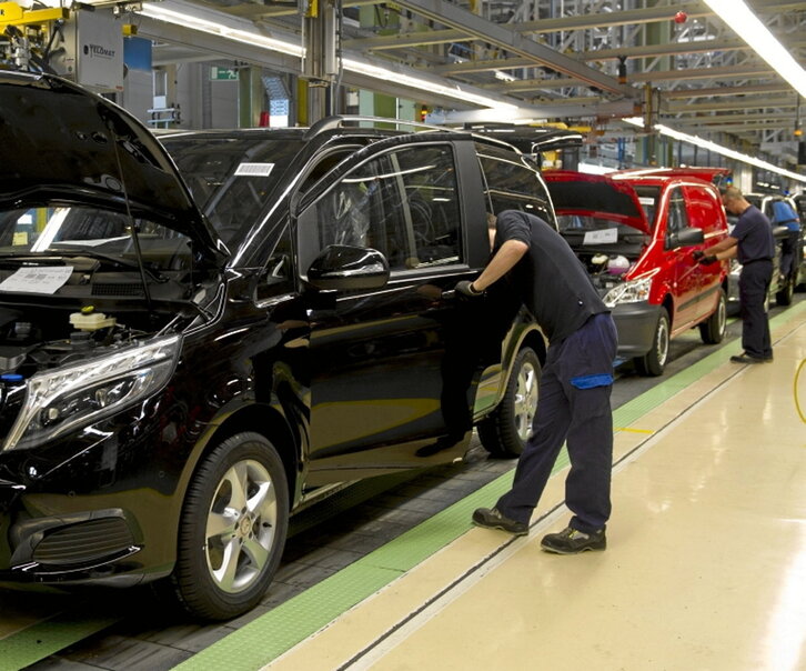 Factoría de Mercedes-Benz en Gasteiz, la más grande de Araba..