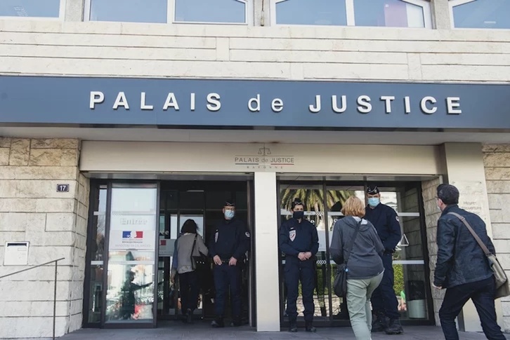Tribunal de Baiona, donde ha comparecido el detenido por la muerte de un joven en Sainte-Croix.