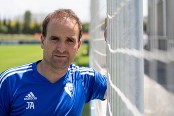 Jagoba Arrasate, técnico de Osasuna, en Tajonar. 