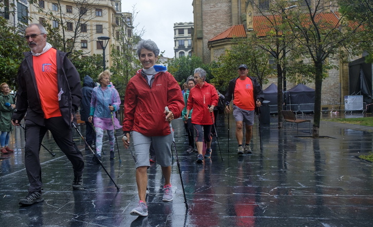 Nordic walking en Donostia.