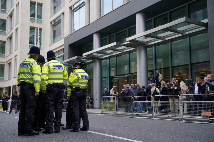 Agentes de la Policía británica, en una imagen de archivo. 