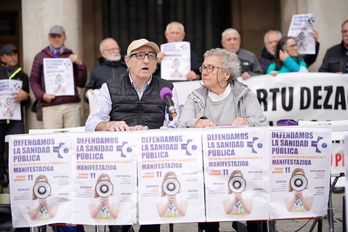 Ostiral goizean egin dute agerraldia, azaroaren 11rako manifestazioa deitzeko.