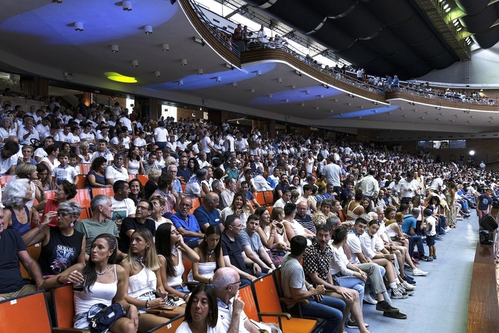 Las gradas del Jai Alai volverán a estar hoy a rebosar. En la imagen, aspecto que presentaban en el Grand Slam de agosto. 