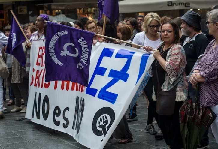 Imagen de archivo de una protesta contra una agresión machista