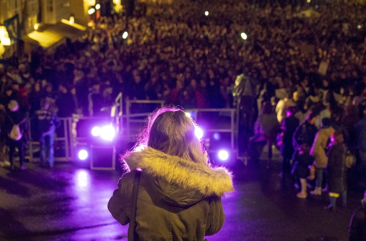 Un momento de la movilización del 8 de Marzo de este año en Gasteiz.