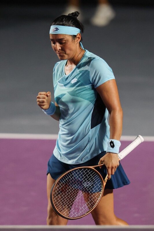La tunecina Ons Jabeur, en el trascurso del WTA Masters de Cancún.