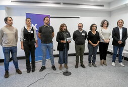 Rueda de prensa de Kontseilua junto a representantes de otras lenguas minorizadas.