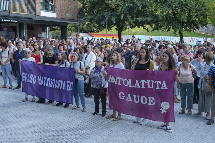 Una concentración para denunciar una agresión machista, en una imagen de archivo.