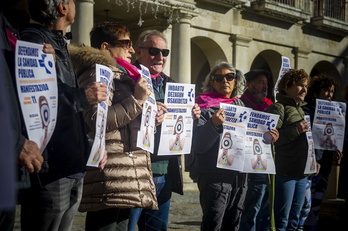 Comparecencia en Gasteiz para anunciar la movilización.