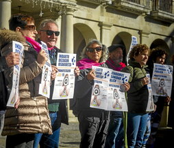 Comparecencia de ayer en Gasteiz para anunciar la movilización.