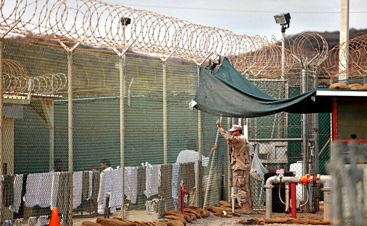 Guantanamoko espetxe militarraren artxiboko irudi bat.