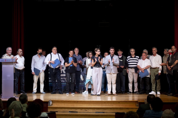 Acto de reconocimiento a víctimas de abusos en la Iglesia que tuvo lugar en junio de 2022 en Iruñea.
