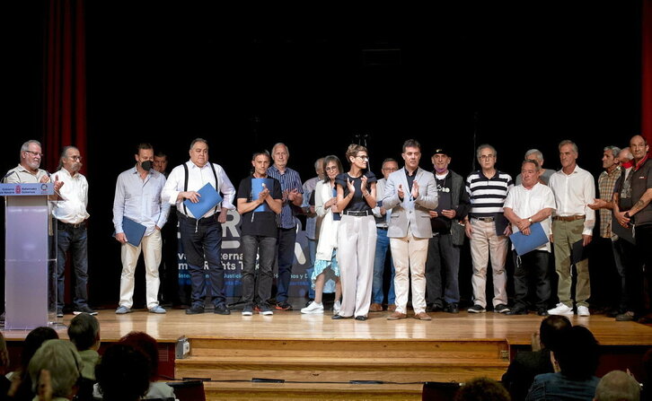 Acto de reconocimiento a víctimas de abusos en la Iglesia que tuvo lugar en junio de 2022 en Iruñea.