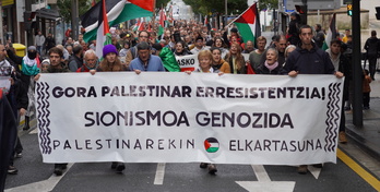 Palestinako erresistentziaren aldeko mobilizazioa. 