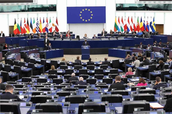 Pleno del Parlamento Europeo este martes.
