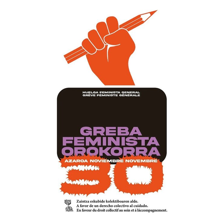 Cartel de la inicaitiva ‘Kazetari feministok grebara’