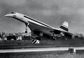 El primer vuelo del Concorde, en 1969.