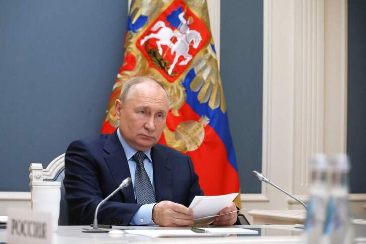 Vladimir Putin en una fotografía distribuida por la agencia estatal rusa Sputnik.
