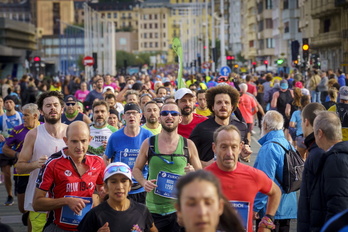 La maratón donostiarra volverá a aser multitudinaria.