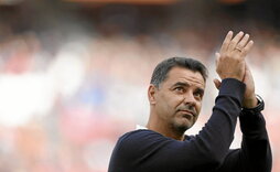 Michel, entrenador del Girona, es el gran artífice del juego ofensivo que practica su equipo.