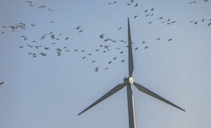 Instalaciones de energía eólica, en Nafarroa.
