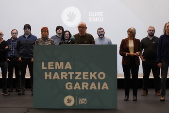 Gure Esku ha presentado en Gasteiz su nueva dirección.