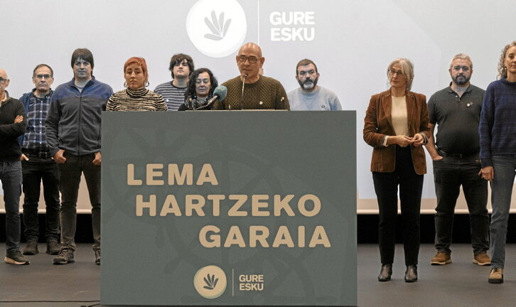 Gure Esku celebró su asamblea general ayer en Gasteiz.