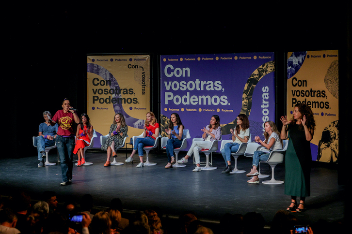 Acto de Podemos en Madrid en septiembre. 