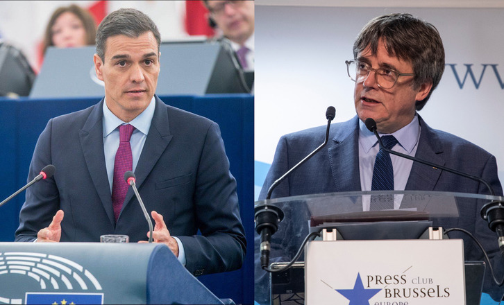 Pedro Sánchez y Carles Puigdemont buscan fecha para celebrar una reunión «como debe ser». 
