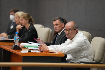 El condenado, en la primera sesión del juicio celebrado en septiembre de 2022.
