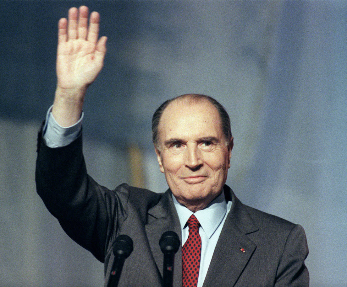 François Mitterrand, frantziar Presidentetzarako bozak irabazi zituen 1981an eta 1988an.