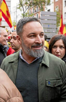 Santiago Abascal, en un acto de Vox.