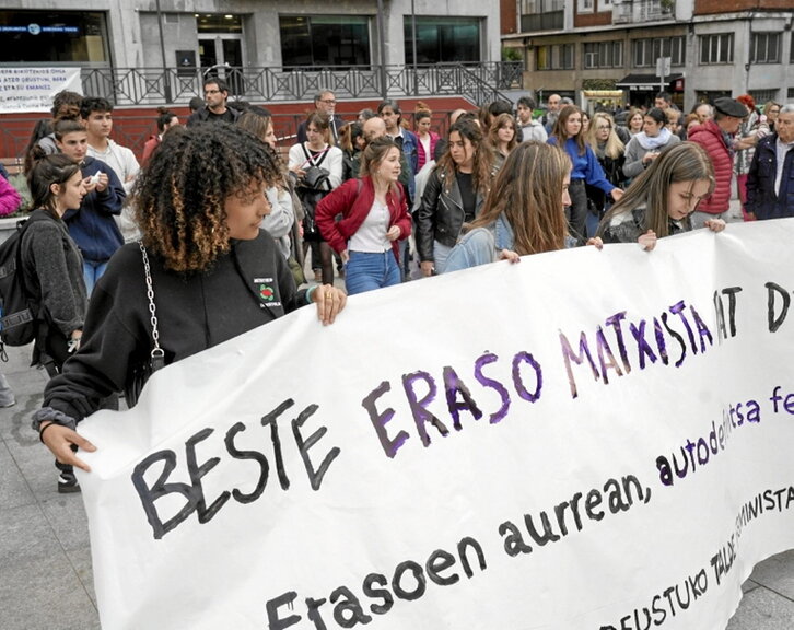 Imagen de archivo de una protesta en Deustu.