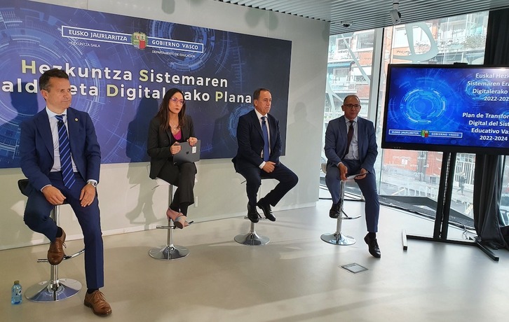 Bildarratz, presentando el plan de digitalización educativa 2022-24.
