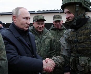 Putin, en un encuentro con soldados rusos en el frente el pasado 6 de diciembre.