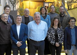 El nuevo equipo de gobierno que toma las riendas de Iruñea tras la moción.