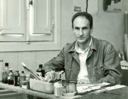 Eduardo Chillida en su estudio de Villa Paz, en 1960.
