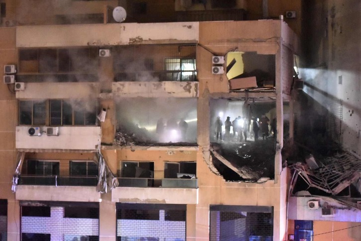 Un dron israelí ha atacado una oficina de Hamas en Líbano. 