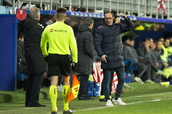 Etxeberria se ha enfrentado por primera vez al Athletic como entrenador en un partido oficial.