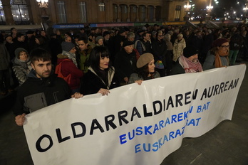 Elkarretaratzea Donostiako Alderdi Ederren.