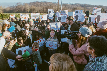 Beskoitzeko gurasoen protesta.