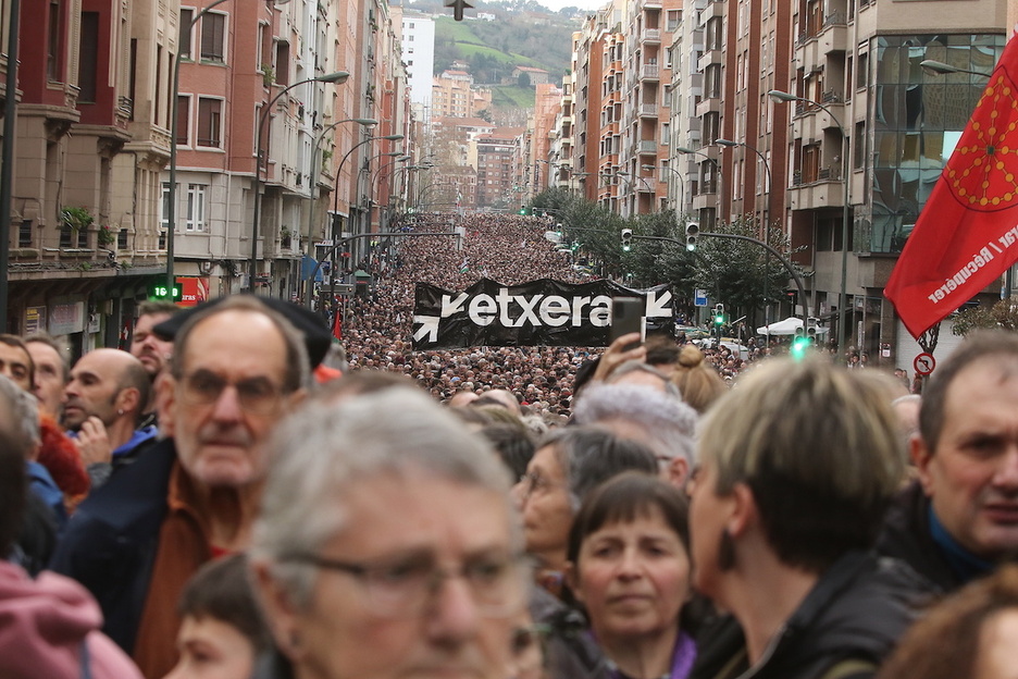 «Etxera» izan da mobilizazioko aldarri nagusia.