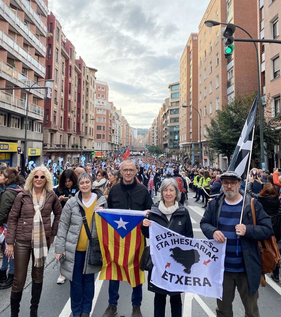 Kataluniako ANCko kideak ere izan dira manifestazioan.
