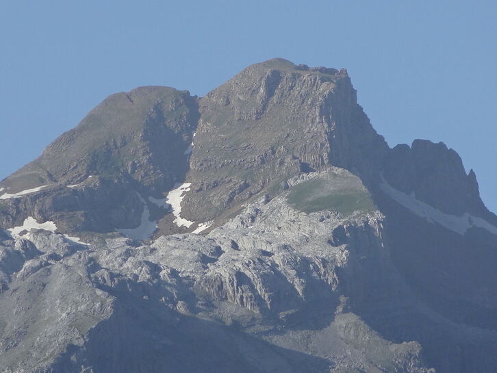 El pico del Aspe, por su cara norte, en Huesca.